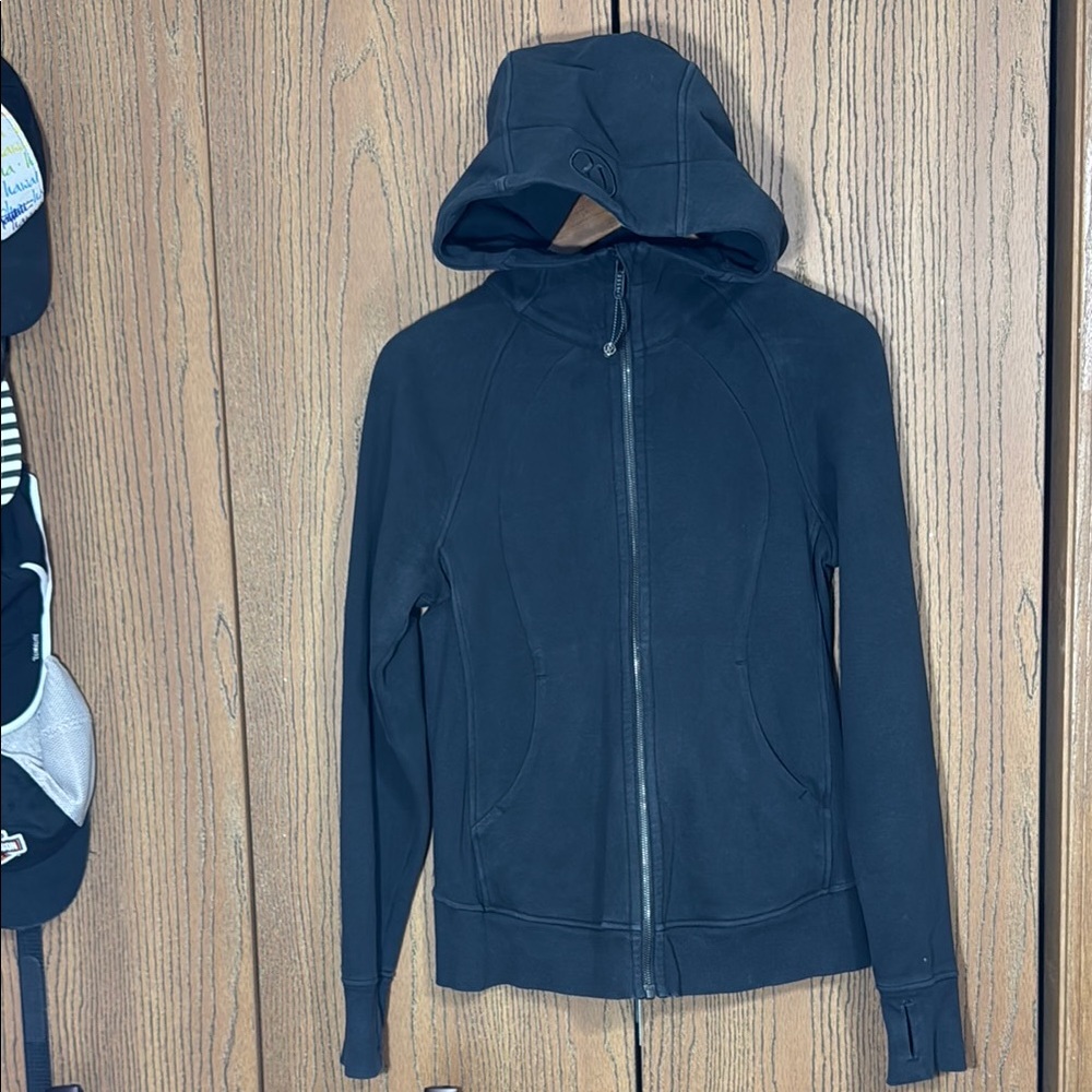 Lululemon Scuba Hoodie *Light Cotton Fleece Black Sz8